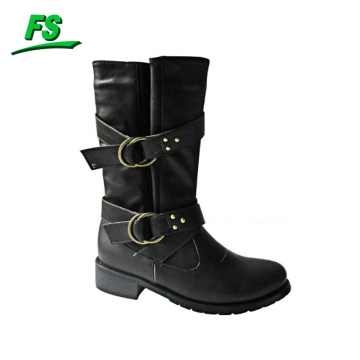 bottes en cuir de style chaud femmes